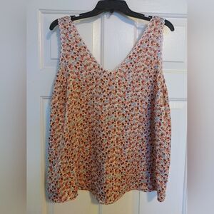 Lauren Conrad Sleeveless Floral Tank